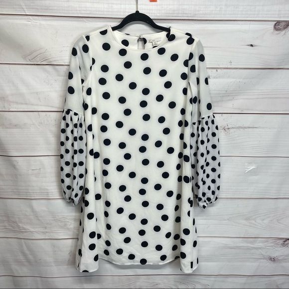 Cato Polka Dot Shift Dress - Picture 1 of 6